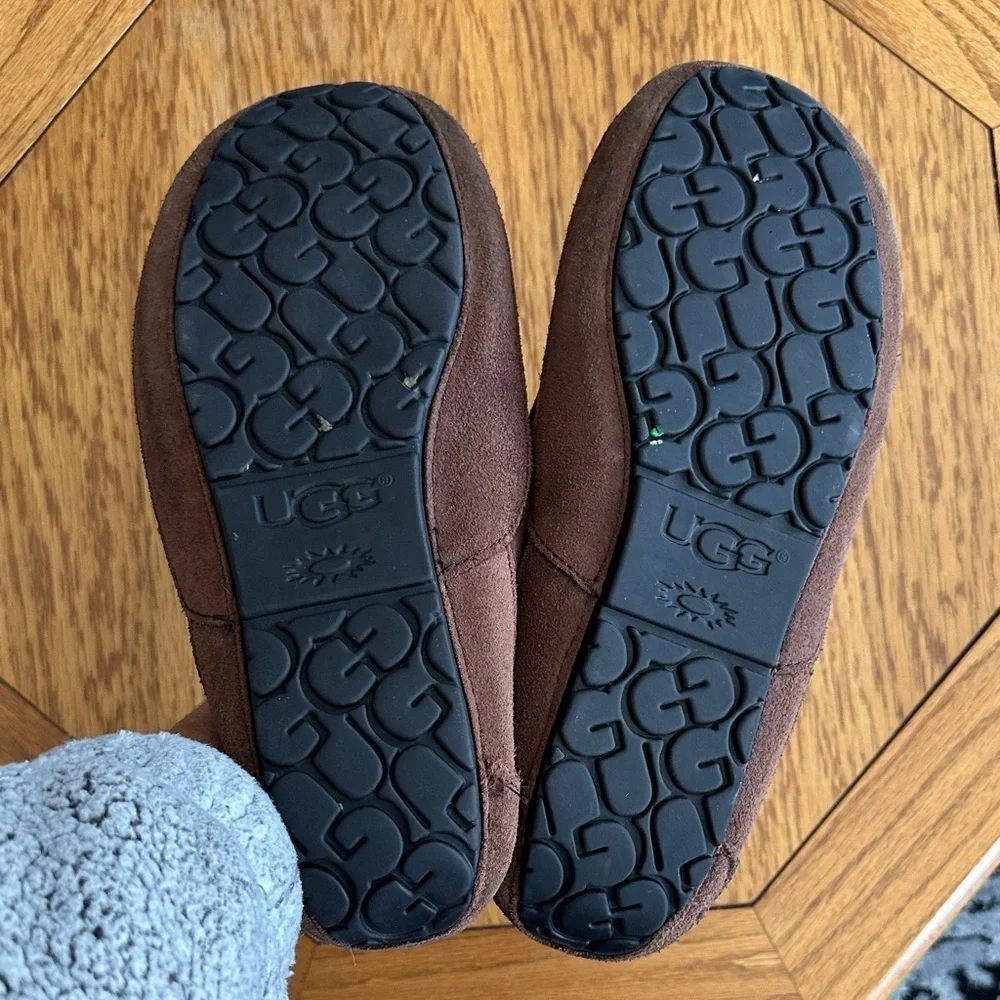 *UGG* Men's Chocolate Suede Slip-Ons Size 12